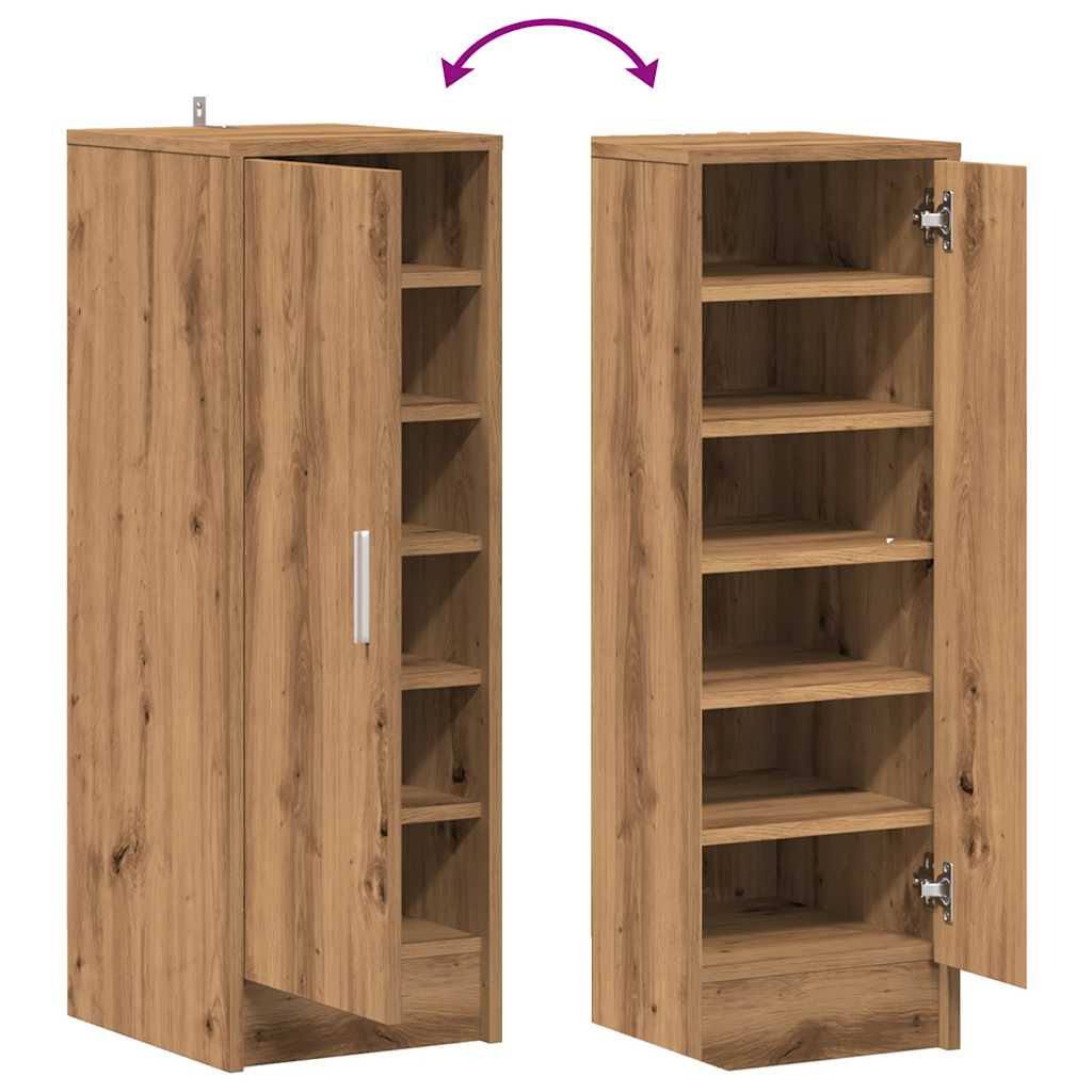 vidaXL Armoire à chaussures chêne artisanal 32x35x92cm bois ingénierie