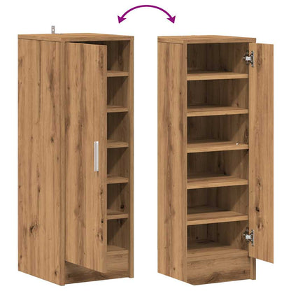 vidaXL Armoire à chaussures chêne artisanal 32x35x92cm bois ingénierie