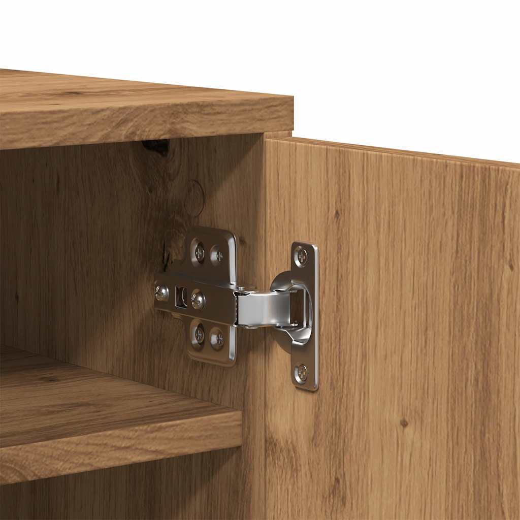 vidaXL Armoire à chaussures chêne artisanal 32x35x92cm bois ingénierie
