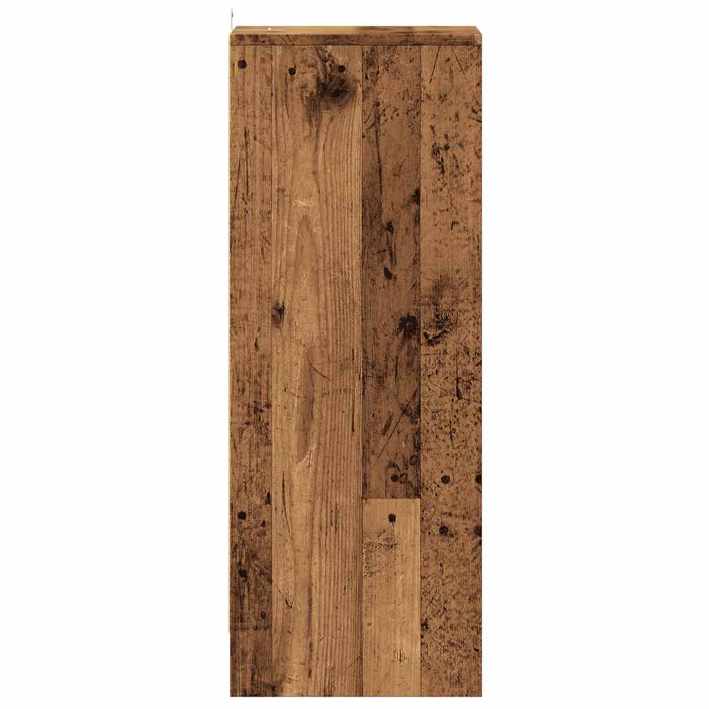 vidaXL Armoire à chaussures vieux bois 32x35x92 cm bois d'ingénierie