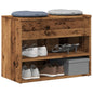 vidaXL Banc à chaussures vieux bois 60x30x45 cm bois d'ingénierie