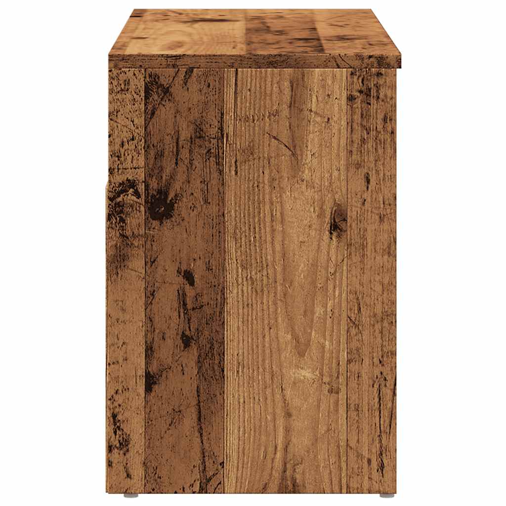 vidaXL Banc à chaussures vieux bois 80x30x45 cm bois d'ingénierie