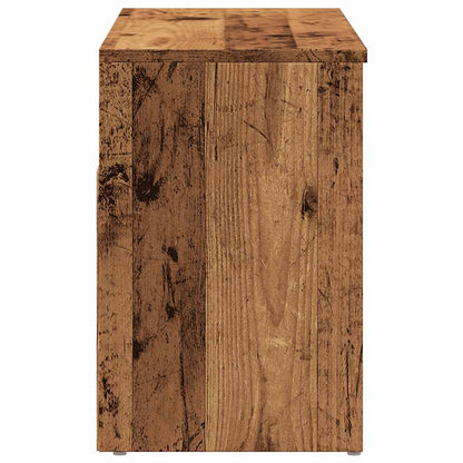 vidaXL Banc à chaussures vieux bois 80x30x45 cm bois d'ingénierie