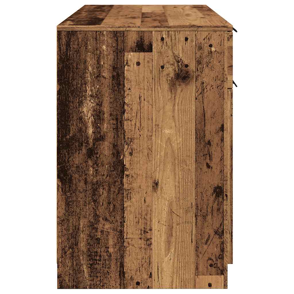vidaXL Bureau vieux bois 100x50x75 cm bois d'ingénierie