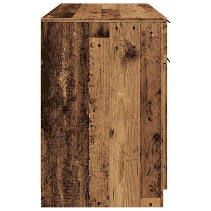 vidaXL Bureau vieux bois 100x50x75 cm bois d'ingénierie