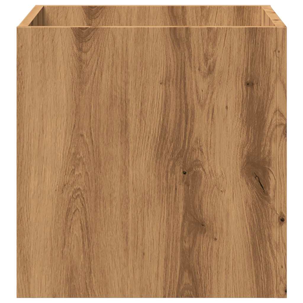 vidaXL Jardinière chêne artisanal 40x40x40 cm bois d'ingénierie