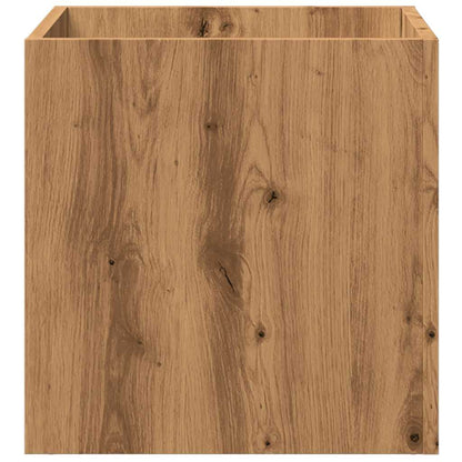 vidaXL Jardinière chêne artisanal 40x40x40 cm bois d'ingénierie