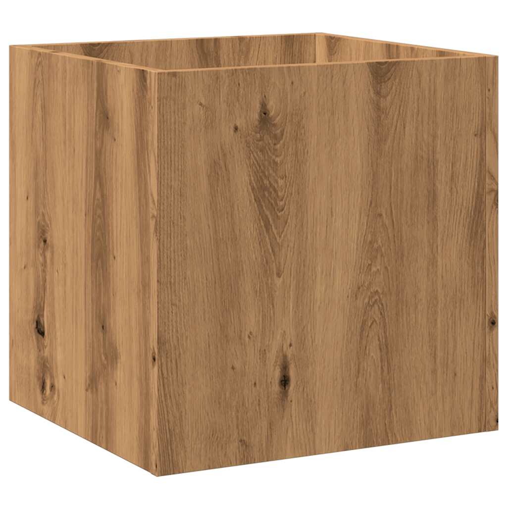 vidaXL Jardinière chêne artisanal 40x40x40 cm bois d'ingénierie