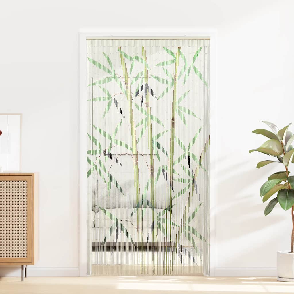 VidaXL Rideau anti-insectes imprimé bambou 100x200 cm
