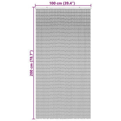 VidaXL Rideau anti-insectes imprimé bambou 100x200 cm