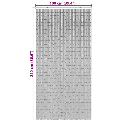 VidaXL Rideau anti-insectes imprimé 100x220 cm bambou