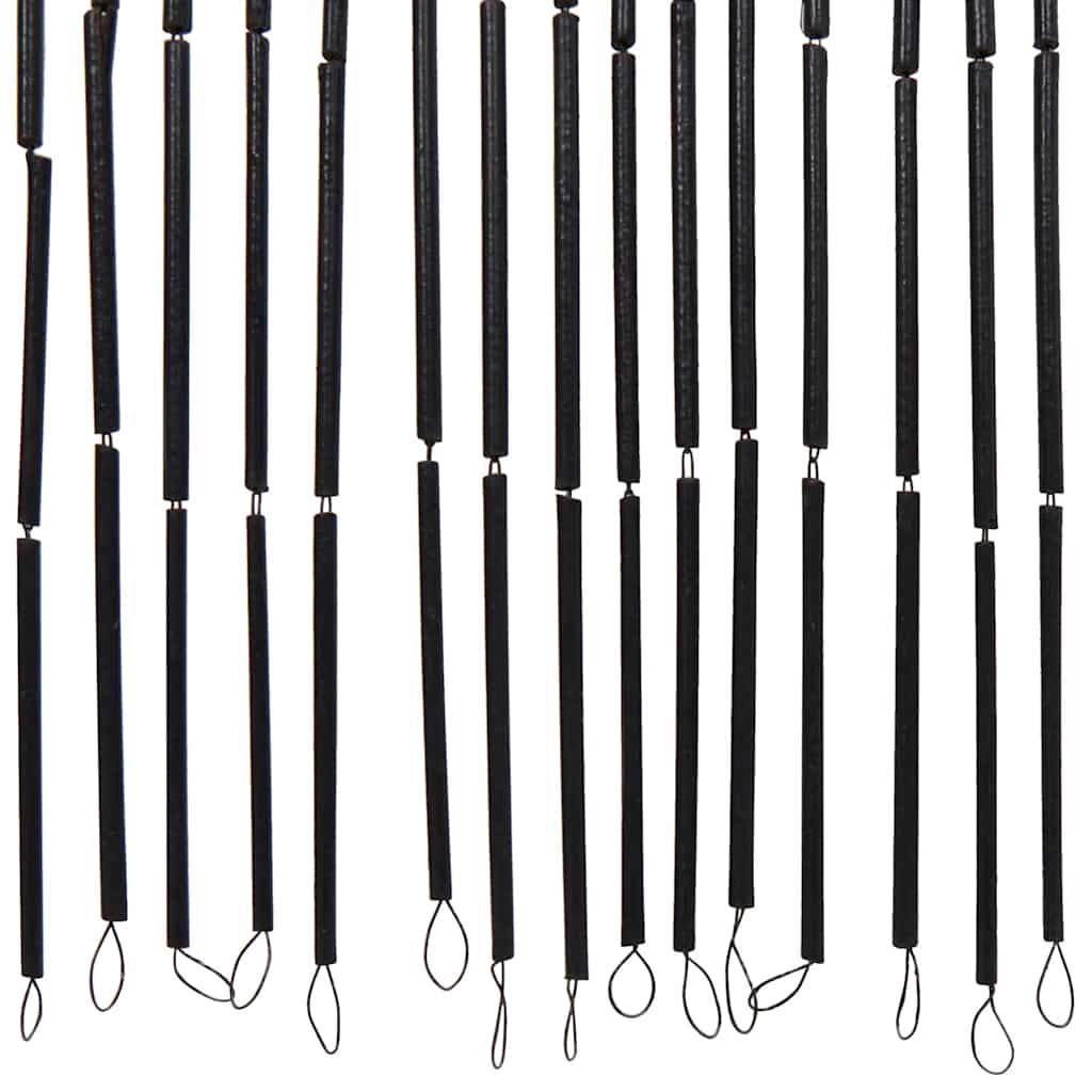 VidaXL Rideau anti-insectes imprimé palmier 100x220 cm bambou