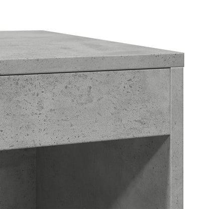 vidaXL Meuble de bac à litière pour chat gris béton bois d'ingénierie