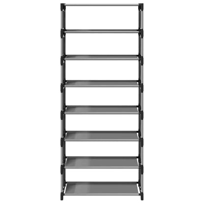 vidaXL Étagère à chaussures 8 niveaux gris 54x28x124cm tissu non-tissé