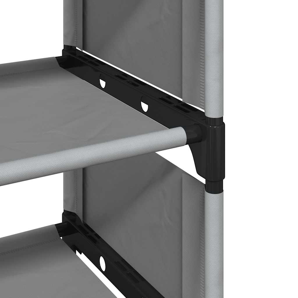 vidaXL Étagère à chaussures 8 niveaux gris 54x28x124cm tissu non-tissé