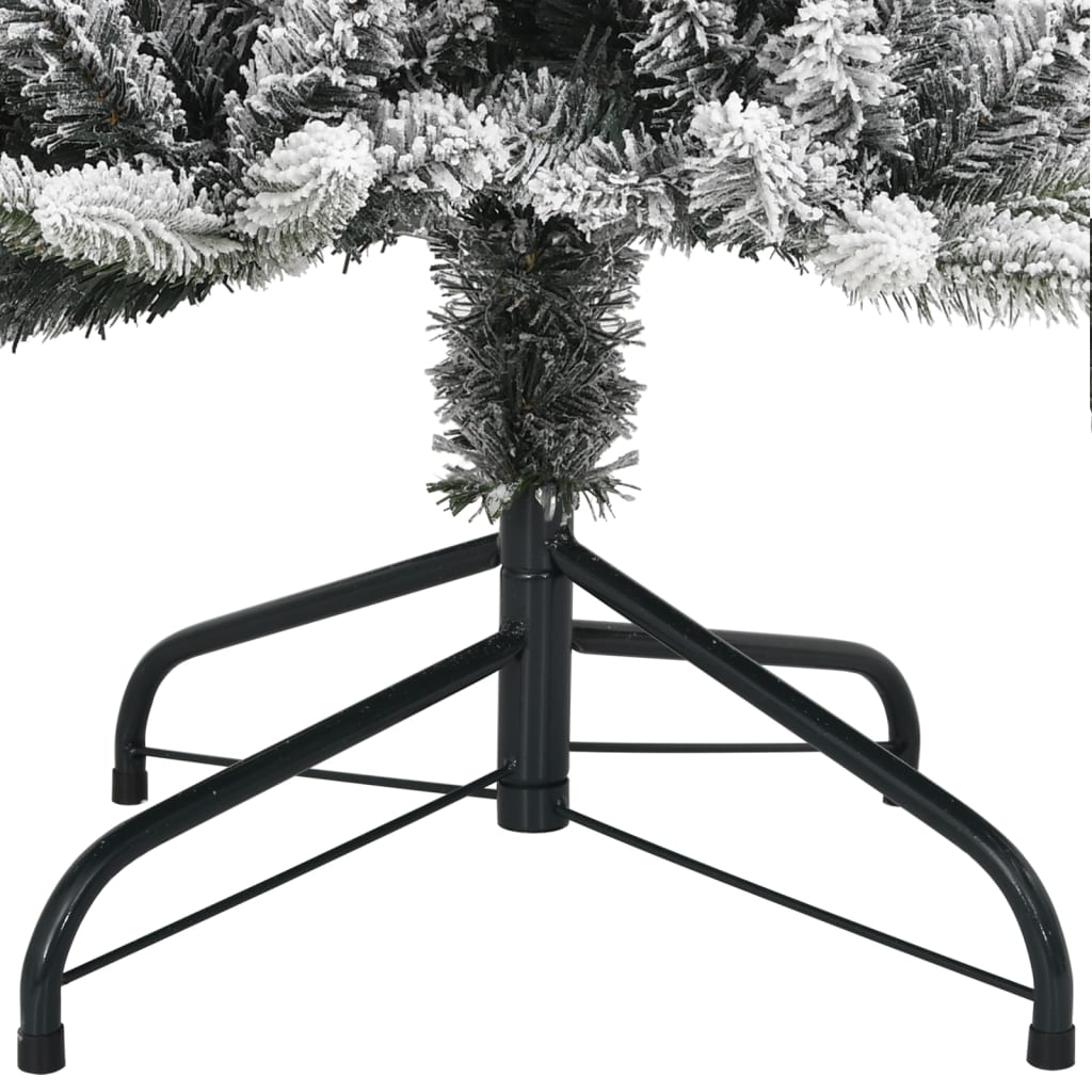 vidaXL Sapin de Noël artificiel 300 LED et neige floquée 180 cm