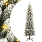 vidaXL Sapin de Noël artificiel 300 LED et neige floquée 240 cm