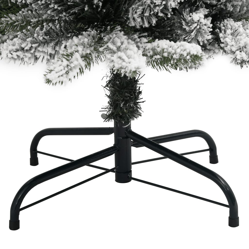 vidaXL Sapin de Noël artificiel 300 LED et neige floquée 240 cm