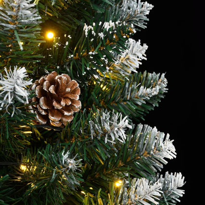 vidaXL Sapin de Noël artificiel mince 300 LED 180 cm