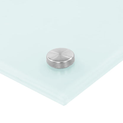 vidaXL Dosserets de cuisine 2 pcs blanc 80x40 cm verre trempé
