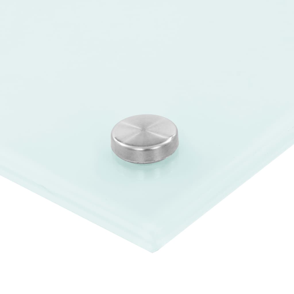 vidaXL Dosserets de cuisine 2 pcs blanc 80x50 cm verre trempé