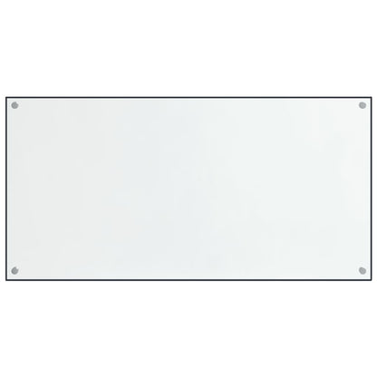 vidaXL Dosserets de cuisine 2 pcs transparent 80x40 cm verre trempé