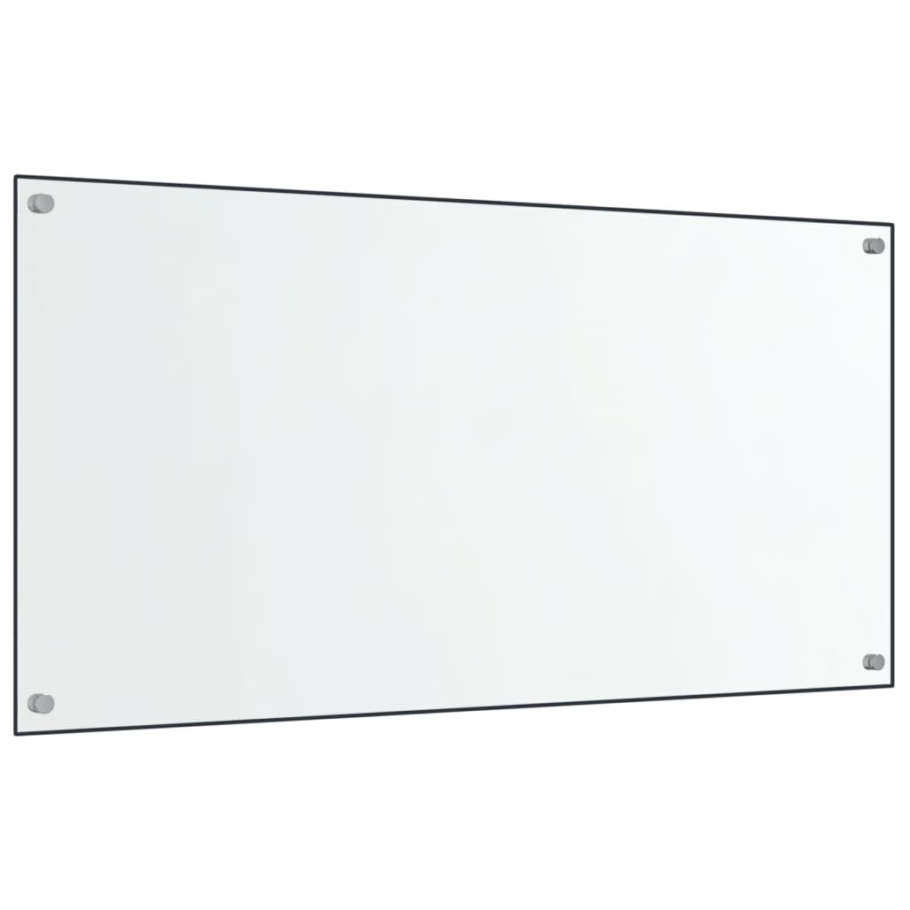 vidaXL Dosserets de cuisine 2 pcs transparent 80x40 cm verre trempé