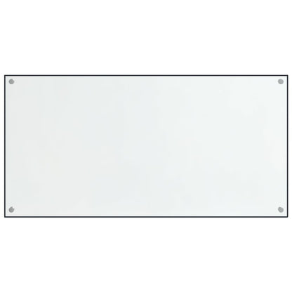 vidaXL Dosserets de cuisine 2 pcs transparent 80x50 cm verre trempé