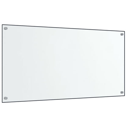 vidaXL Dosserets de cuisine 2 pcs transparent 80x50 cm verre trempé