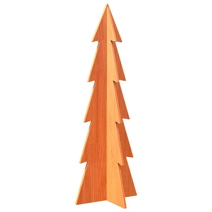 vidaXL Arbre de Noël en bois pour décoration 112 cm bois de pin massif