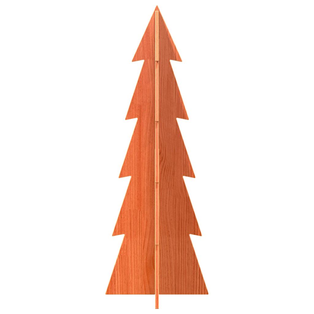 vidaXL Arbre de Noël en bois pour décoration 112 cm bois de pin massif
