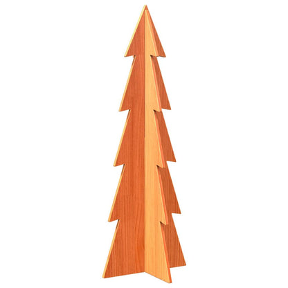 vidaXL Arbre de Noël en bois pour décoration 112 cm bois de pin massif