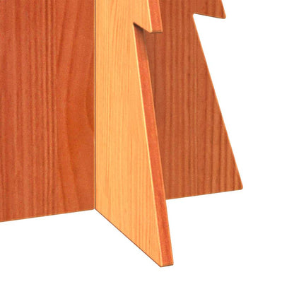vidaXL Arbre de Noël en bois pour décoration 112 cm bois de pin massif