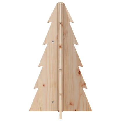 vidaXL Arbre de Noël en bois pour décoration 69,5cm bois massif de pin