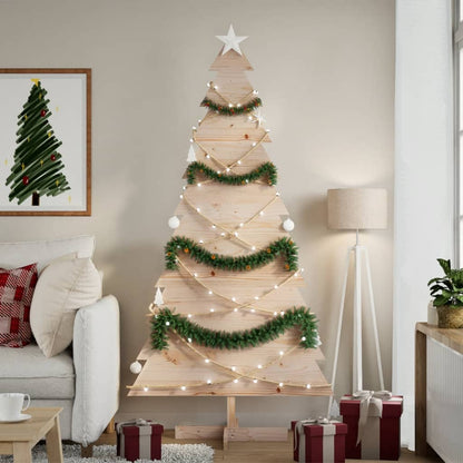 vidaXL Arbre de Noël en bois pour décoration 180 cm bois massif de pin