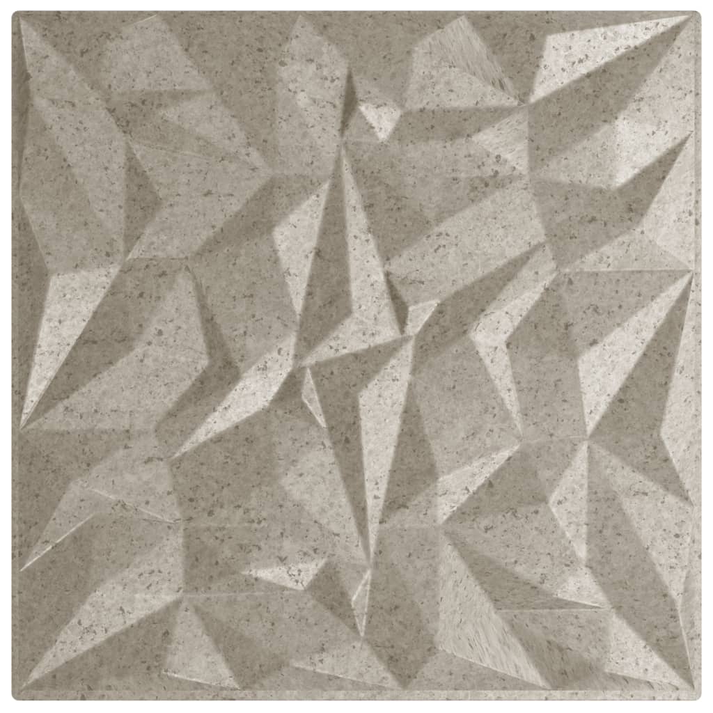 vidaXL Panneaux muraux 24 pcs béton 50x50 cm XPS 6 m² améthyste