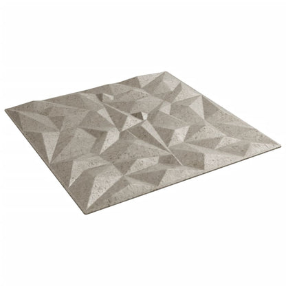 vidaXL Panneaux muraux 24 pcs béton 50x50 cm XPS 6 m² améthyste