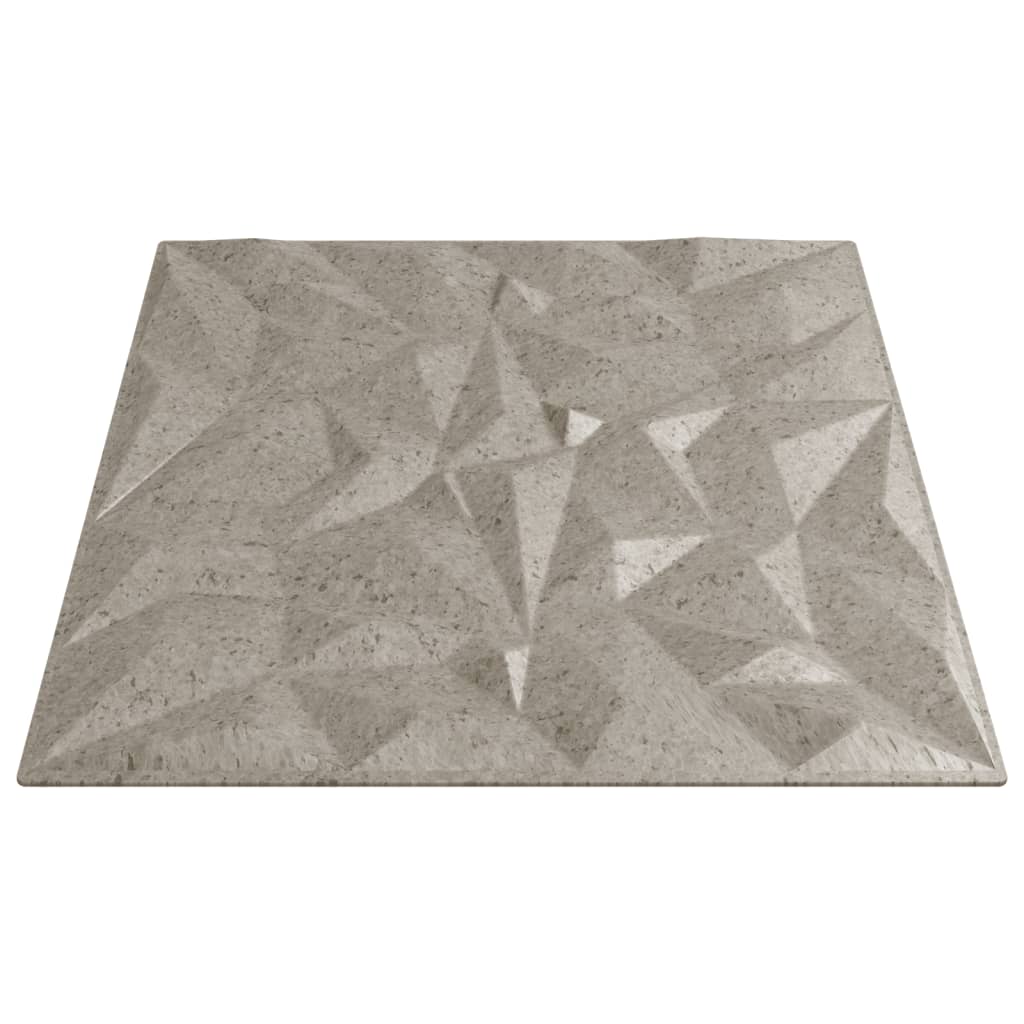 vidaXL Panneaux muraux 24 pcs béton 50x50 cm XPS 6 m² améthyste