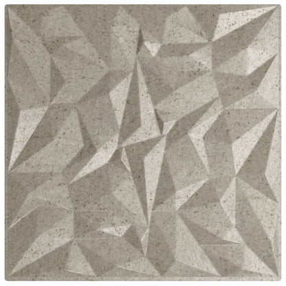 vidaXL Panneaux muraux 48 pcs béton 50x50 cm XPS 12 m² améthyste