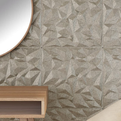 vidaXL Panneaux muraux 48 pcs béton 50x50 cm XPS 12 m² améthyste