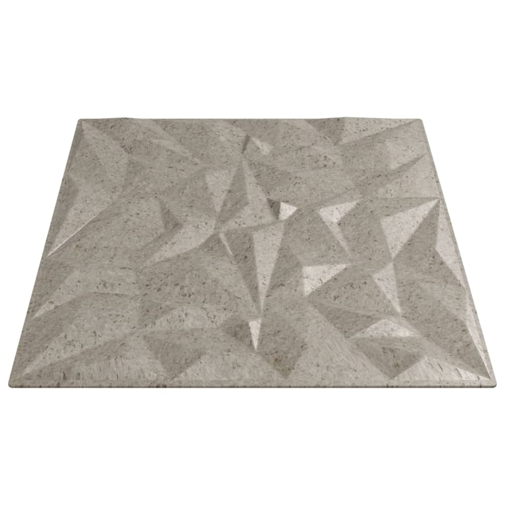 vidaXL Panneaux muraux 48 pcs béton 50x50 cm XPS 12 m² améthyste