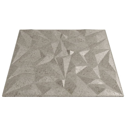 vidaXL Panneaux muraux 48 pcs béton 50x50 cm XPS 12 m² améthyste
