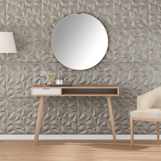 vidaXL Panneaux muraux 48 pcs béton 50x50 cm XPS 12 m² améthyste