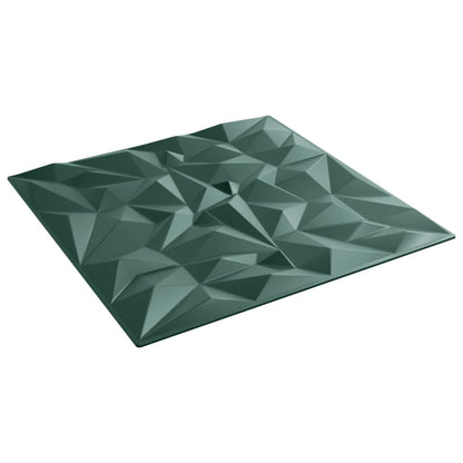 vidaXL Panneaux muraux 24 pcs vert 50x50 cm XPS 6 m² améthyste