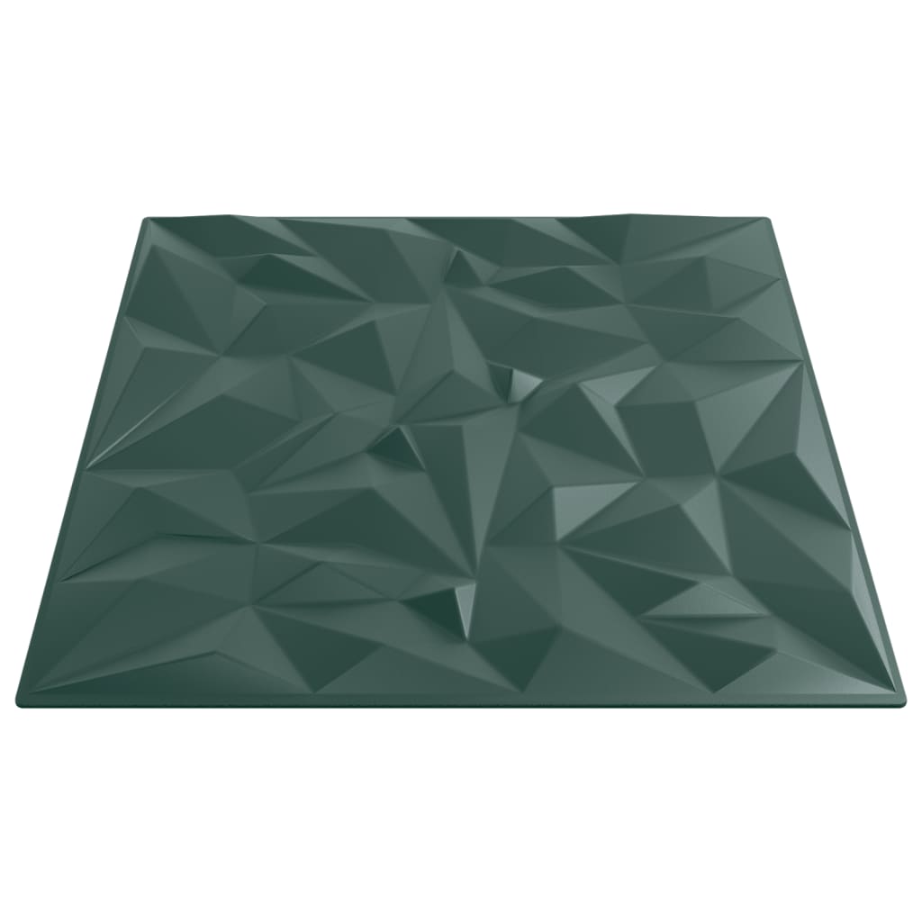 vidaXL Panneaux muraux 24 pcs vert 50x50 cm XPS 6 m² améthyste