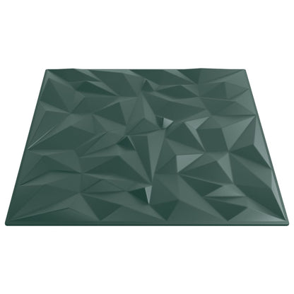 vidaXL Panneaux muraux 24 pcs vert 50x50 cm XPS 6 m² améthyste