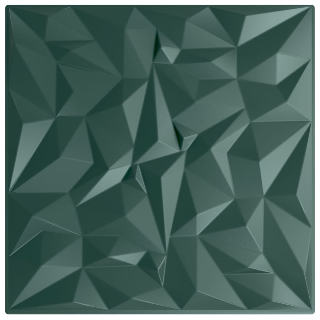 vidaXL Panneaux muraux 48 pcs vert 50x50 cm XPS 12 m² améthyste