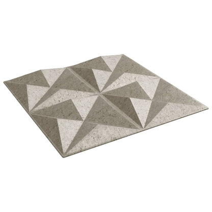 vidaXL Panneaux muraux 12 pcs béton 50x50 cm XPS 3 m² origami