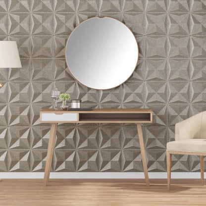 vidaXL Panneaux muraux 12 pcs béton 50x50 cm XPS 3 m² origami