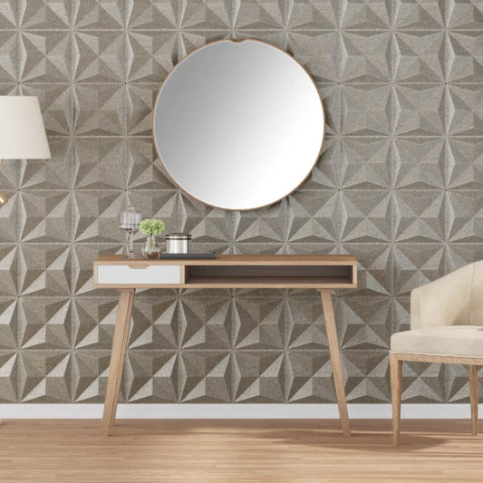 vidaXL Panneaux muraux 12 pcs béton 50x50 cm XPS 3 m² origami